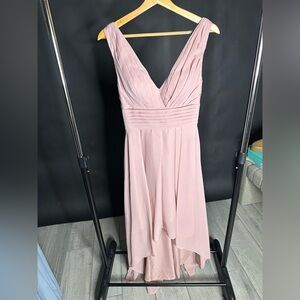 Elegant blush Pink Sleeveless Dress with corset. NEW